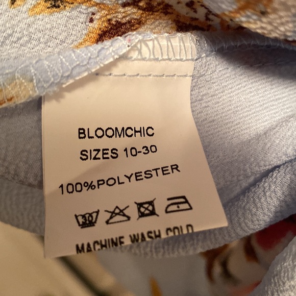 Brand New BloomChic Floral Babydoll Top…size 14-16 - Picture 4 of 5